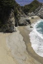 Pacific sand beach along the californian coast Royalty Free Stock Photo