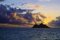 Pacific sunrise in hawaii