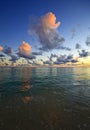 Pacific sunrise at lanikai beach, hawaii Royalty Free Stock Photo