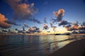 Pacific sunrise at lanikai beach, hawaii Royalty Free Stock Photo