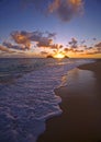 Pacific sunrise at lanikai beach, Hawaii Royalty Free Stock Photo
