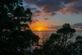 Pacific sunrise from Mount Maunganui.