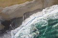Pacific waves from above Royalty Free Stock Photo