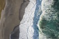 Pacific waves from above Royalty Free Stock Photo