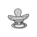 Pacifier child artwork illustration creative design Royalty Free Stock Photo