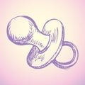 Pacifier. Vector drawing