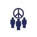 pacifism and pacifist movement icon