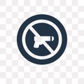 Pacifism vector icon isolated on transparent background, Pacifism transparency concept can be used web and mobile