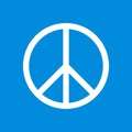 Pacifist sign. International symbol peace. Design element Royalty Free Stock Photo