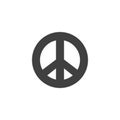 Pacifist sign vector icon