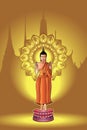 Pacifying the Relatives (Pang Ham Yati).The Monday Buddha image