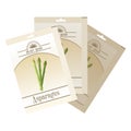 Pack of asparagus seeds icon