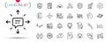 Pack of Balance, Equality and Lightning bolt line icons. Pictogram icon. Vector