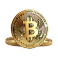 Pack of Bitcoin on Transparent Background - Ai Generated Royalty Free Stock Photo
