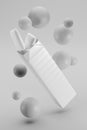 Pack of bubble gum on gray. 3D rendering