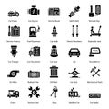 Pack of Car Accessories Icons