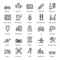 Pack of Car Accessories Icons