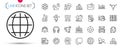 Pack of Car, Video conference and Opinion line icons. Pictogram icon. Vector