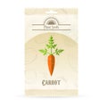 Pack of Carrot seeds icon Royalty Free Stock Photo