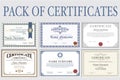 Pack of Certificates Royalty Free Stock Photo