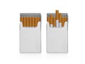 Pack of cigarettes isolated on white background Royalty Free Stock Photo