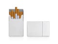 Pack of cigarettes isolated on white background Royalty Free Stock Photo