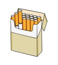 Pack of cigarettes Royalty Free Stock Photo