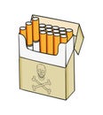 Pack of cigarettes Royalty Free Stock Photo