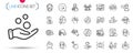 Pack of Clapping hands, Online voting and Refresh like line icons. Pictogram icon. Vector Royalty Free Stock Photo