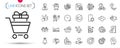 Pack of Cloud sync, Lease contract and Bell line icons. Pictogram icon. Vector