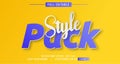 Elegant and colorful text effect design, full editable vector, easy to adjust to the needs, full color, modern style and fun