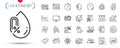 Pack of Computer, International globe and Medical phone line icons. Pictogram icon. Vector