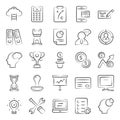 Pack Of Conceptual Doodle Icons Royalty Free Stock Photo