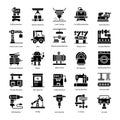 Technical Tools and Machines Solid Icons Pack