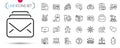 Pack of Cooler bottle, Medical analyzes and Chat message line icons. Pictogram icon. Vector