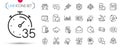 Pack of Court jury, Scissors and Employees messenger line icons. Pictogram icon. Vector