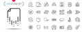 Pack of Creativity, Startup and Report document line icons. Pictogram icon. Vector