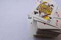 A pack of deck playing cards rummy poker solitaire