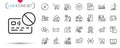 Pack of Discount, Loan percent and Success business line icons. Pictogram icon. Vector