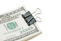 Pack dollars isolated on white background Royalty Free Stock Photo