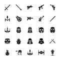 Star wars glyph icons