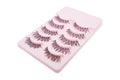 pack of false eyelashes isolated on white Royalty Free Stock Photo