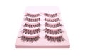 pack of false eyelashes isolated on white Royalty Free Stock Photo