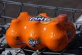 Pack of 6 Fanta, mini bottles, Fanta ball