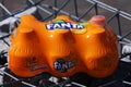 Pack of 6 Fanta, mini bottles, Fanta ball