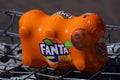 Pack of 6 Fanta, mini bottles, Fanta balls