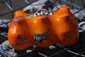 Pack of 6 Fanta, mini bottles, Fanta ball