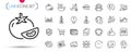 Pack of 5g cloud, Inspect and Time change line icons. Pictogram icon. Vector