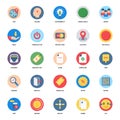 Pack Of Gps Flat Icons