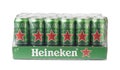 Pack of Heineken lager beer cans